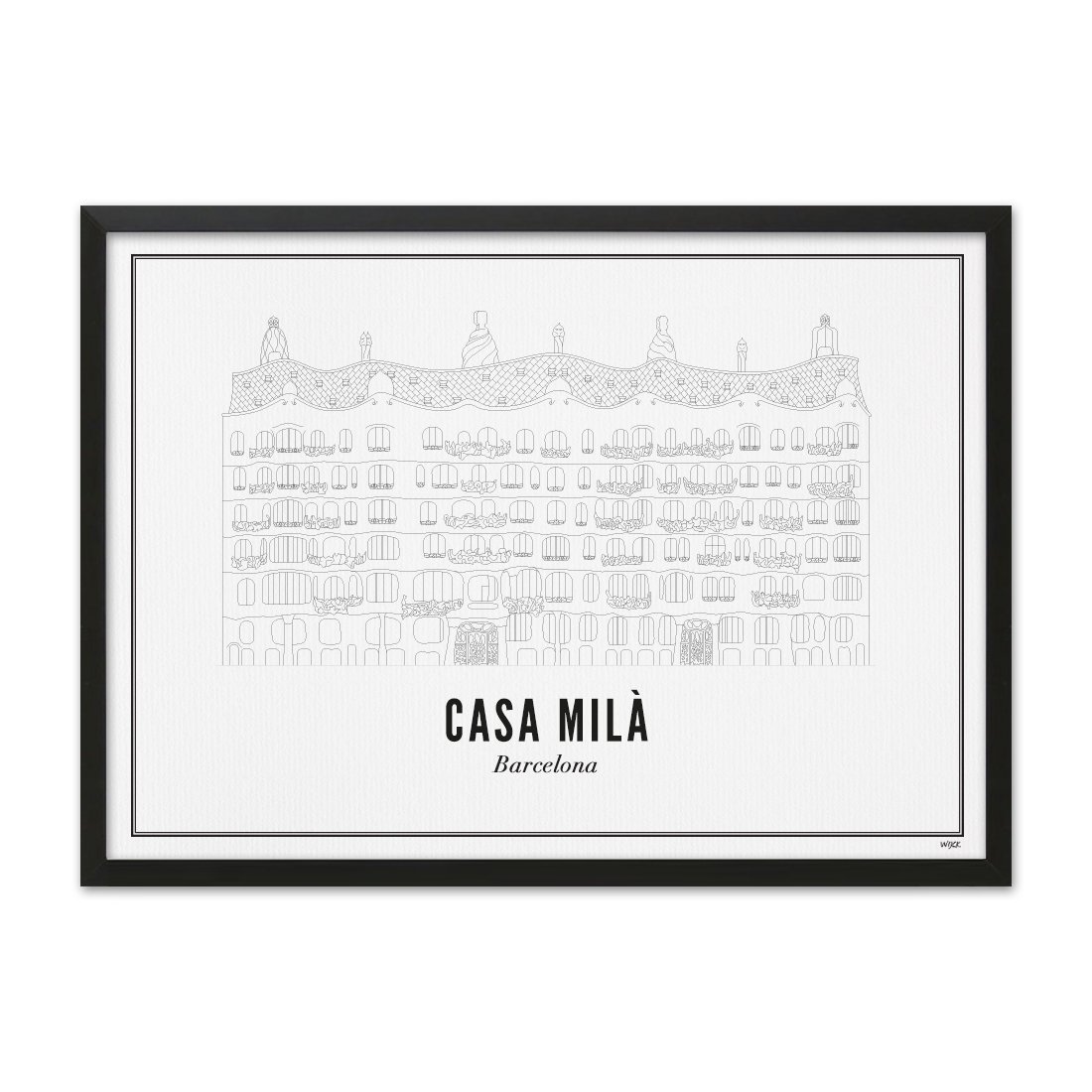 Poster von Barcelona - Casa Milà | WIJCK.
